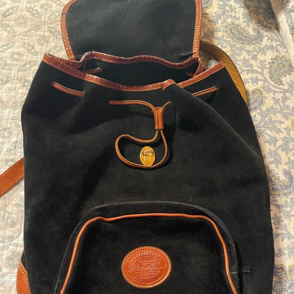 Vintage Eddie Bauer suede and leather backpack main image 4